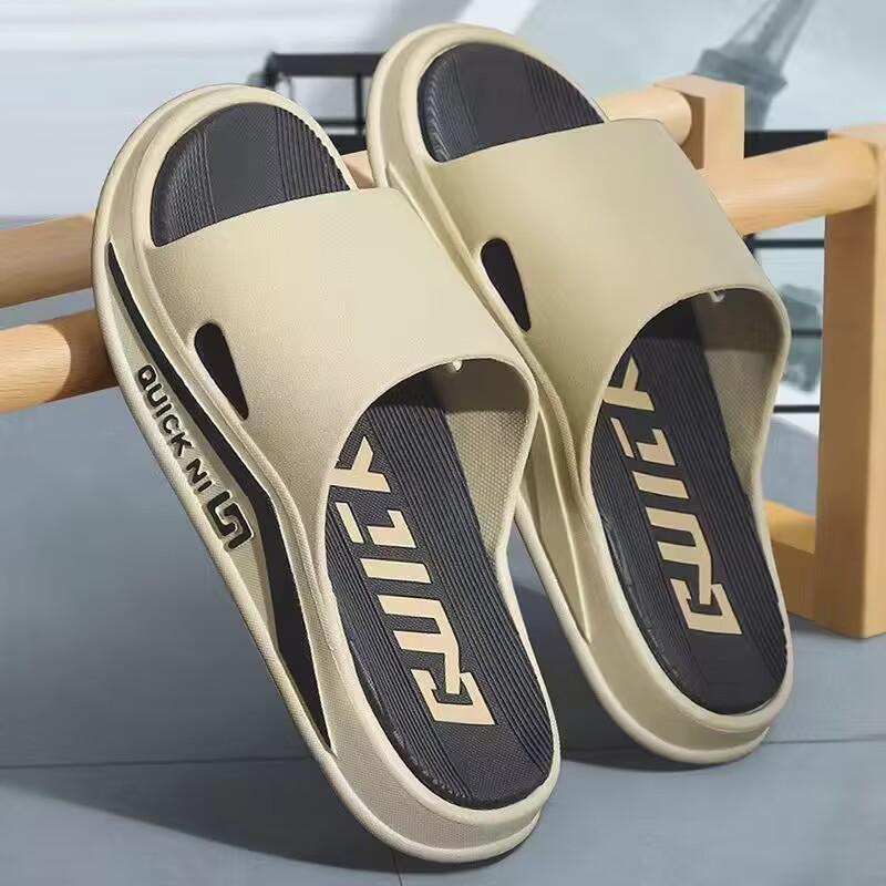 Papuci noi de bărbați pentru vară, pentru exterior, papuci de interior, pantofi de casă anti-alunecare și rezistenți la mirosuri, papuci de bărbați