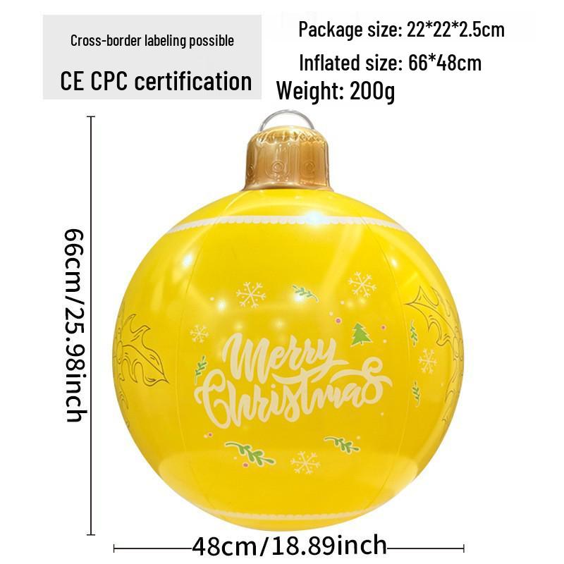 Eco-friendly Inflatable PVC Christmas Cartoon Party Decor Ball
