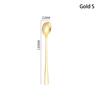 Tea Coffee Soup Spoon For Eating Mixing Stirring Long Handle Teaspoon Spoon Cocktail Ice Cream Honey Spoons Kitchen Cutlery