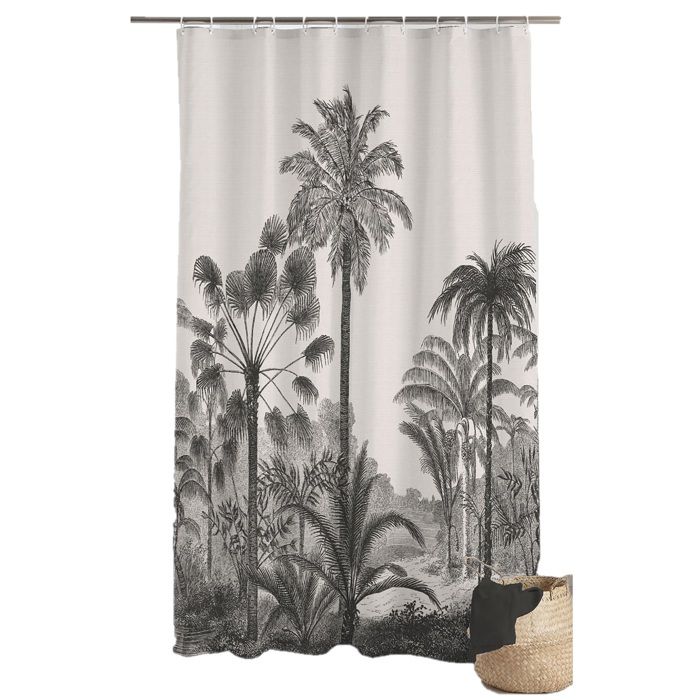 Rideau de douche Palmiers Cocoty