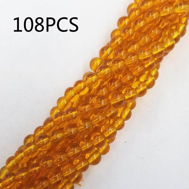 70/108pcs 8mm Glass Loose Beads DIY Handmade Accessories for Bracelet Necklace  Jewelry Making