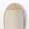 MUJI Malai Grass Open XL Slippers, Front, 84774881, Natural,
