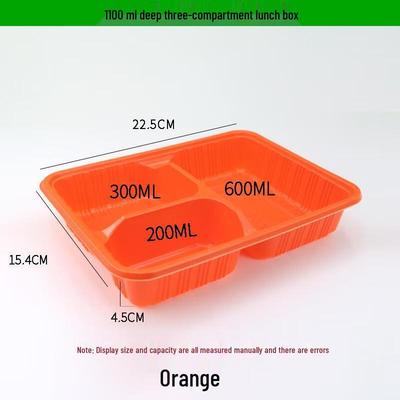 Contenitori JINGRX Monouso a 3 Scomparti per Meal Prep con Coperchi