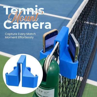 NYT Tenniskamera-beslag – Telefonholder til net til optagelse af tennis, Sikker klips-på skudbeslag til kampanalyse