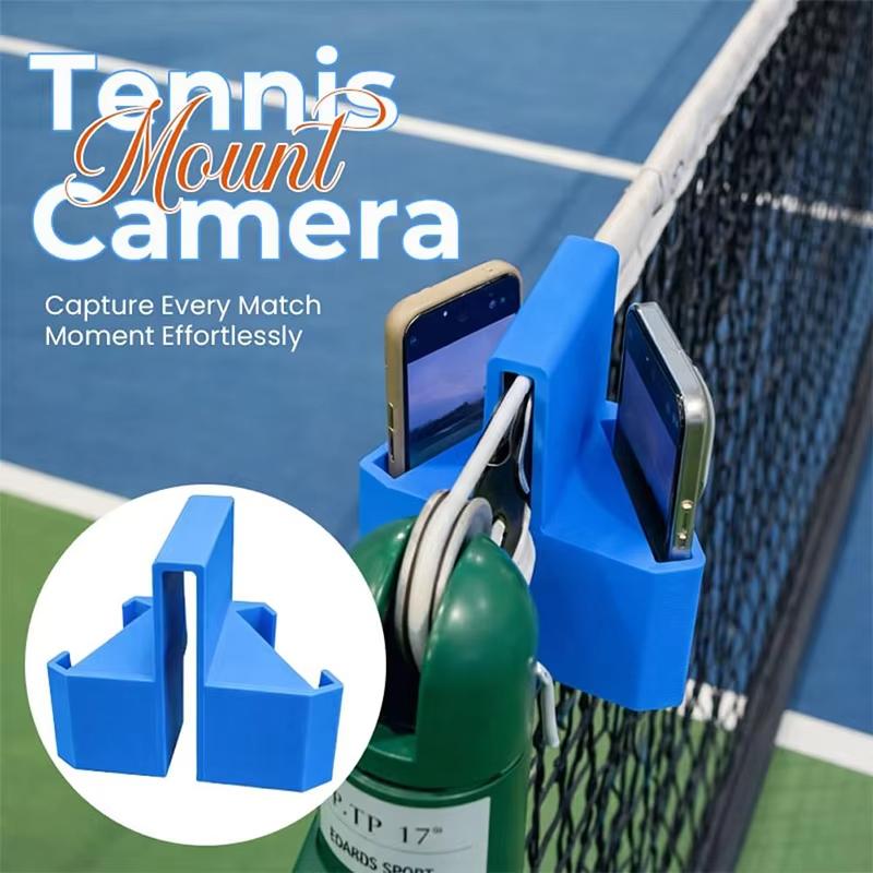 NEW Tennis Camera Mount – Net Mounted Phone Holder for Tennis Recording, Secure Clip-On Shot Mount for Match Analysis