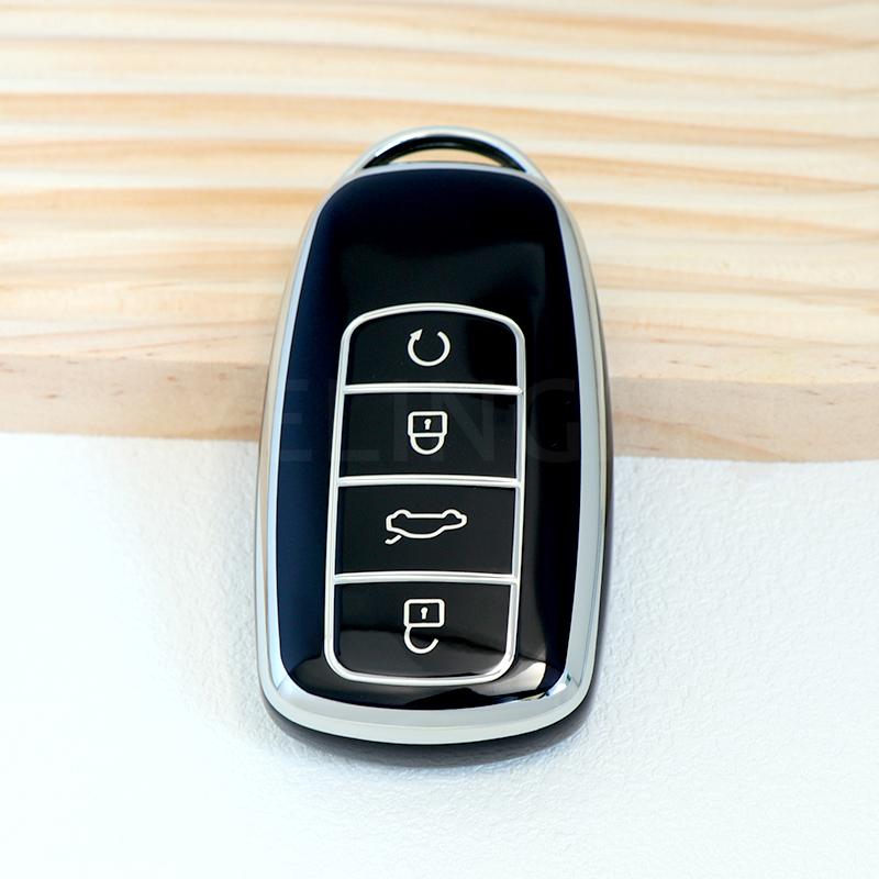 Holder Key Cover Case For Chery Omoda 5 C5 Tigo 7 8 Pro Max Tigo 7 8 Plus Arrizo 5 Plus Soft Tpu Keychain Car Keys Accessories