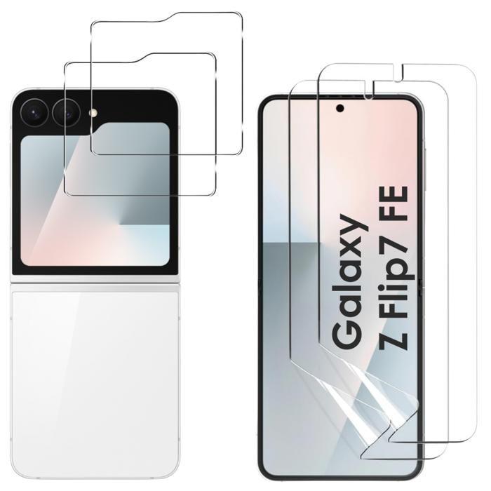 Verre Trempé - PHONILLICO - Samsung Galaxy Z FLIP 7 FE - Pack 2 - Résistant aux rayures - Protection écran