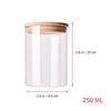 175 Ml Salt Storage Candy Jar Glass Jars Tea Sealing Cap Coffee Bean Loose Containers Sealed Canisters