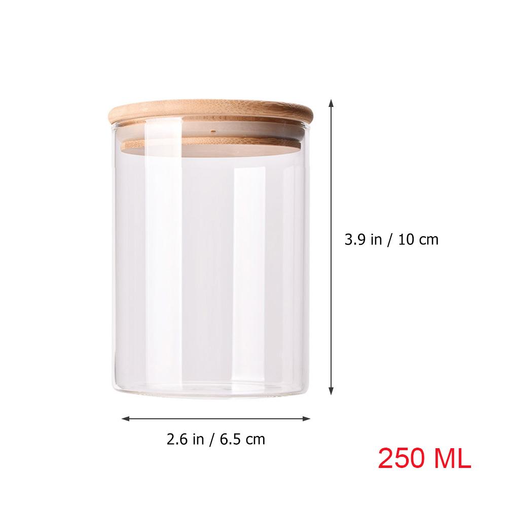 175 Ml Salt Storage Candy Jar Glass Jars Tea Sealing Cap Coffee Bean Loose Containers Sealed Canisters