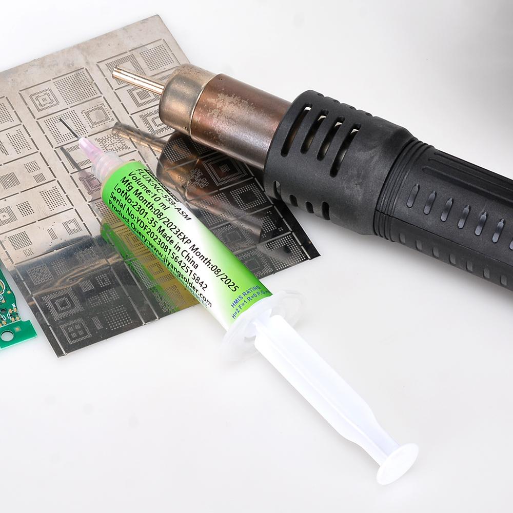 NC-559-ASM BGA PCB No-Clean Solder Paste Welding Advanced Oil Flux Grease 10cc Soldering Repair Paste Mass Air Flow 3