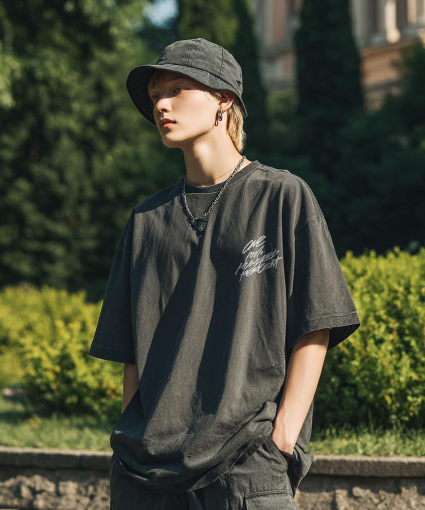 OHP Ohpxharmonia Joseon Warrior Pigment Short Sleeve T-Shirt 6