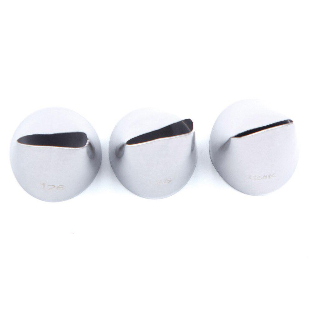 3Pcs Pastry Baking Set Stainless Steel Piping Icing Nozzles Cake Decorating Tip Sets Rose Petal Cream Decoration Tools