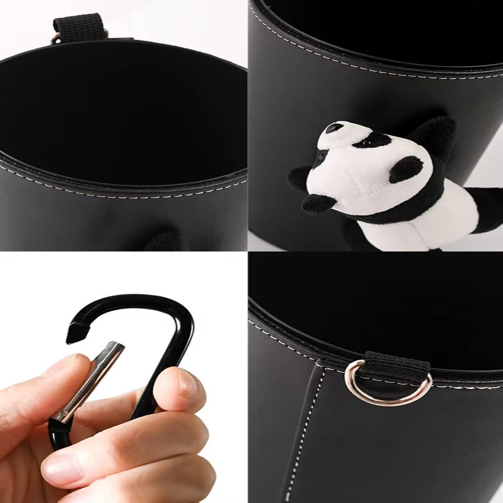 Cute Auto Rubbish Bag Cartoon Panda Car Wastebasket Garbage Storage Bucket  Auto Outlet