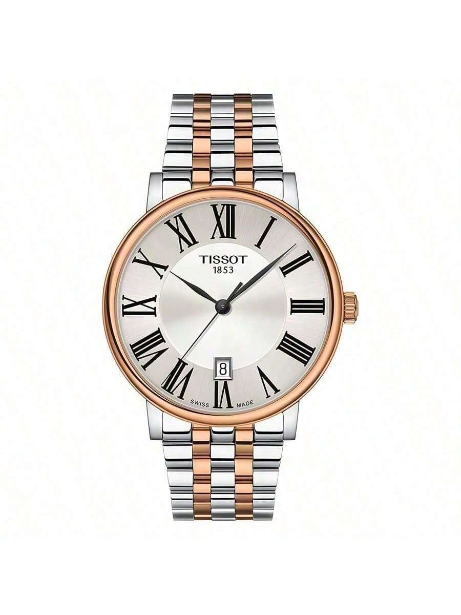 

Tissot men s quartz watch, featuring a white dial, elegant design, suitable for both business and daily wear T122.410.22.033.00 білий