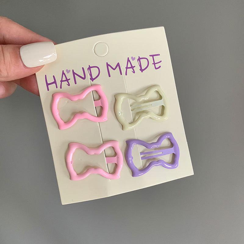 New Macaron Color Hair Clips - Cute Star & Heart Designs for Women and Girls
