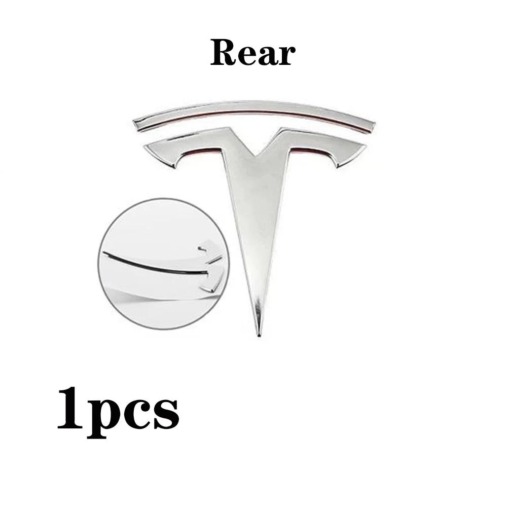 

Car Sticker 2025 Hot 1pcs ABS for Tesla Model 3 Mode Y Car Front Hood Logo Cover Emblem Sticker Styling Auto Body Rear Trunk Bad Model Y