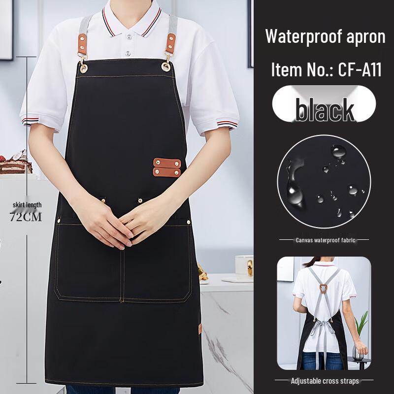 WeiXiu Waterproof Canvas Kitchen Apron