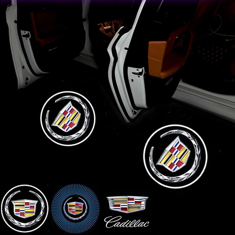 2 pièces Lumière d'accueil Ombre de porte de voiture pour Cadillac ATS CTS BLS SRX Escalade XT5 Deville XTS DTS Tiburon XT4 XLR XLR-V Seville SLS
