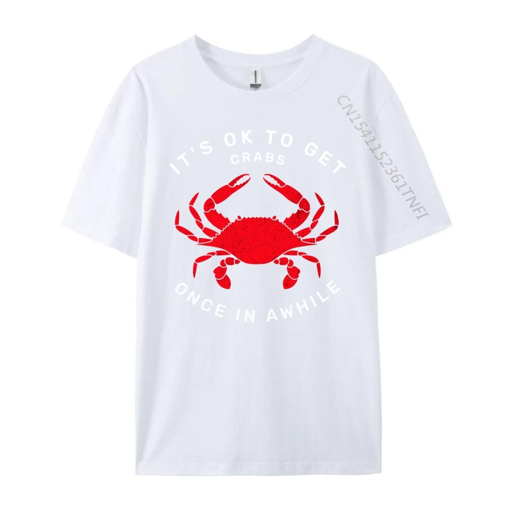 Lustige Krabbe Es ist okay, sich ab und zu Krätze zu holen Herren Grafik-T-Shirts T-Shirt EU-Größe Kreativ