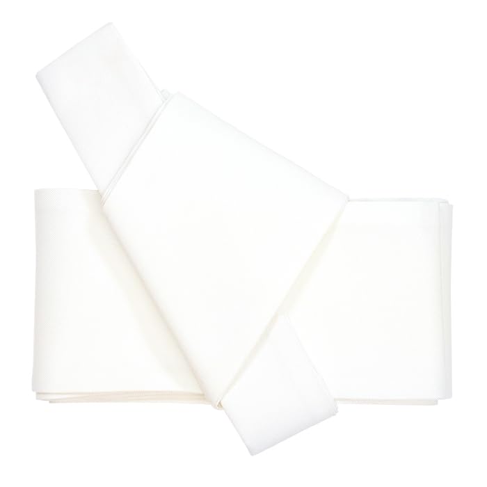 

простой оби для юкаты и кимоно для мужчин [KYOETSU] на липучке (белый) белый