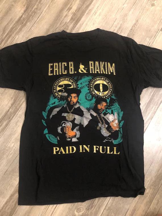 Vintage T Shirt Eric B and Rakim Short Sleeve All Size XL