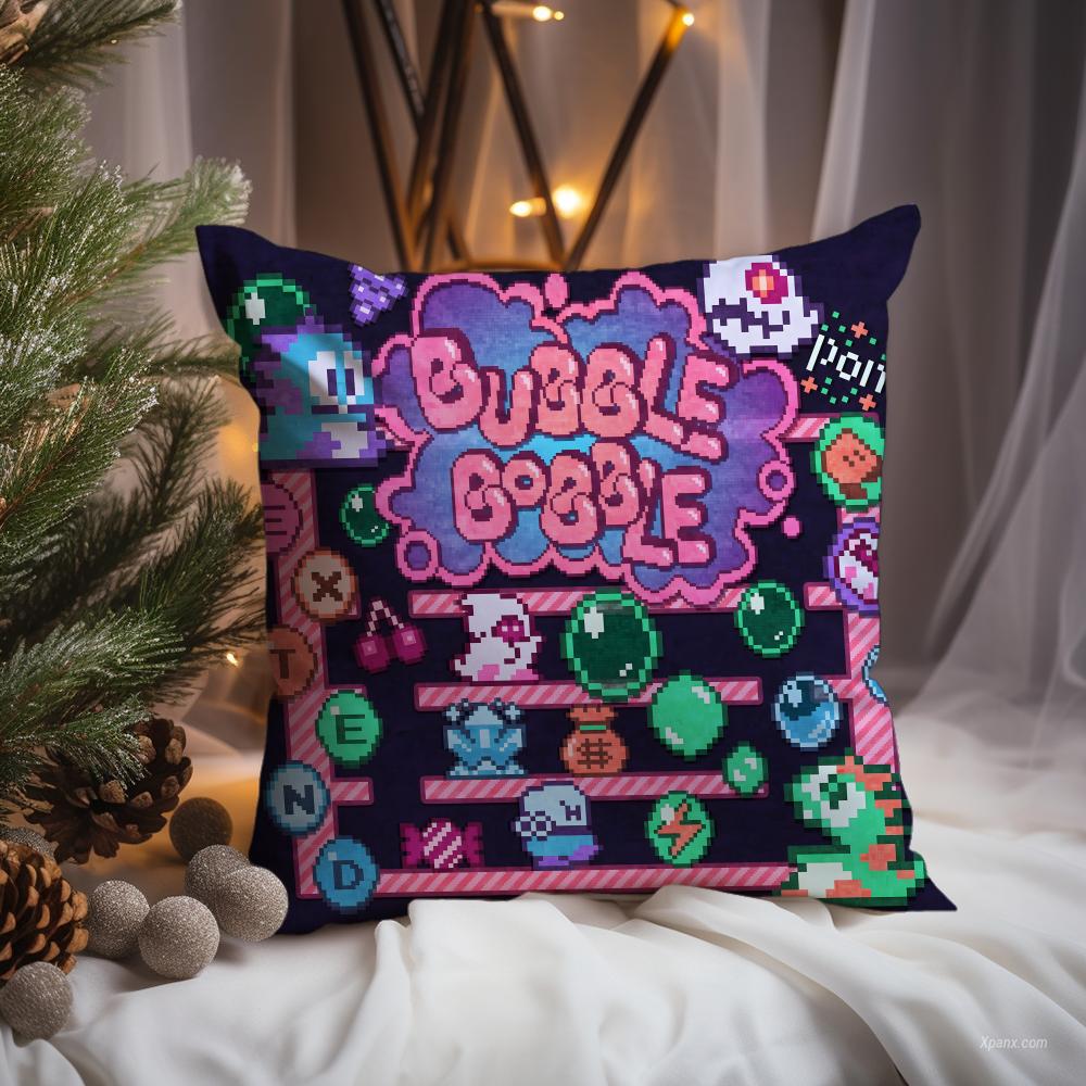 Hot Game B-Bubble Bobble Cushion Cover Premium Comfort Reversible Pillow Cove -Two In One Design For Any Room & Car Interior