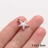 2pcs Marine Animals Pink/Hot Pink Enamel Charm Shell Jellyfish Starfish Conch Stainless Steel Pendant Charms For Jewelry Making