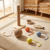 Sisal Ball Set Scratch Resistant Interactive Self-Playing Toy Balls