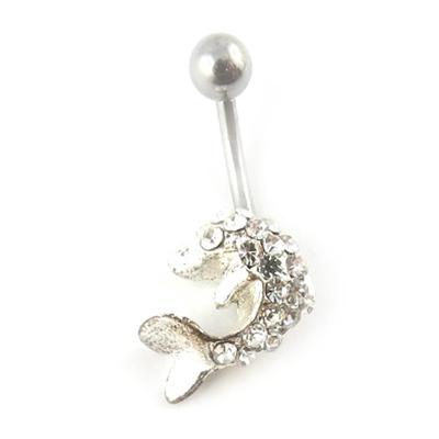 [D1014] - Piercing 'Božský delfín' bílý