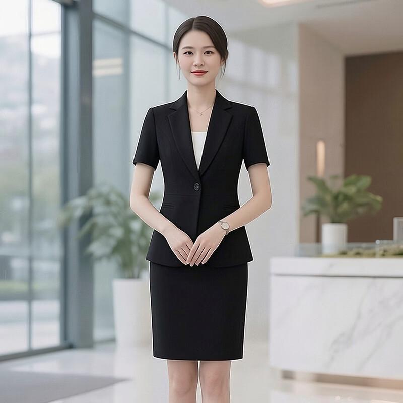 Tenuoman Women s Wrinkle-Free Short Sleeve Suit Set 2XL