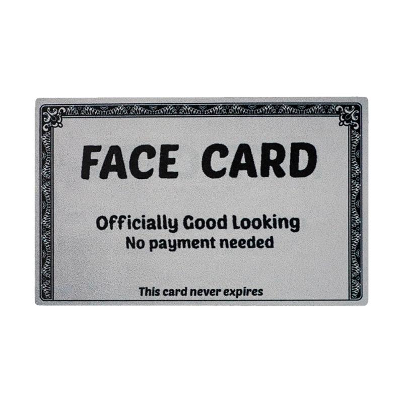 Humorous Look Based Discount Card PVC Funny Autism Excuse Card For Discounts Trendy Venues Corporate Event 1