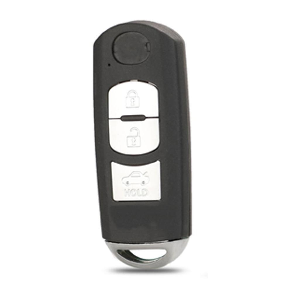 

jingyuqin 2/3/4 кнопки дистанционного ключа автомобиля оболочки для Mazda X-5 Summit Axela Atenza M3 M6 с аварийным ключом лезвие B Blade костяной