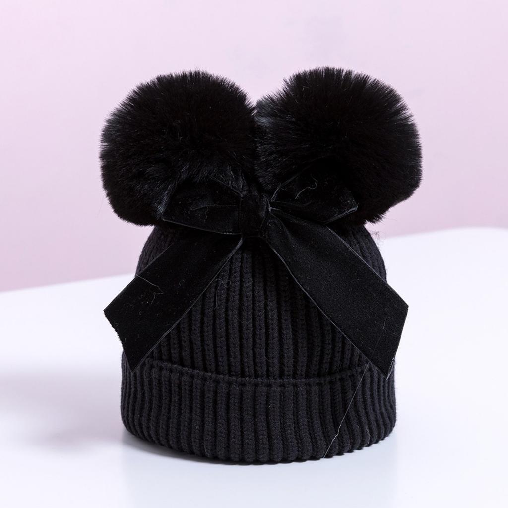 Laço, Touca de Bebê, Gorro de Lã, Boné Infantil, Touca Grossa, Touca para Bebês e Crianças Pequenas, Boné Infantil, Touca de Tricô, Touca Quente