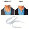1Pc Business Collar Support Strap Adjustable Invisible Neckline Enhancer, Made of Plastic, Suitable for Men'S Shirts And Suits