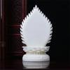 1PCS Ivory Fruit Household Guanyin Base with Raised Solid Wood Golden Lotus Buddha Statue Base