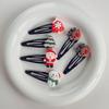 10pcs Christmas Hair Clips Cute Grils Cute Santa Claus Hairpin Side Barrettes Elk Hair Clip Christmas Party Hair Accessories