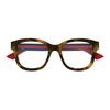 Gucci optical glasses Web Brand Logo Design Acetate Square Frame Women's Tortoiseshell 51 glasses case (random size and color) + glasses cloth