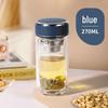 Fuguang Portable Double Wall Glass Tea Tumbler with Infuser