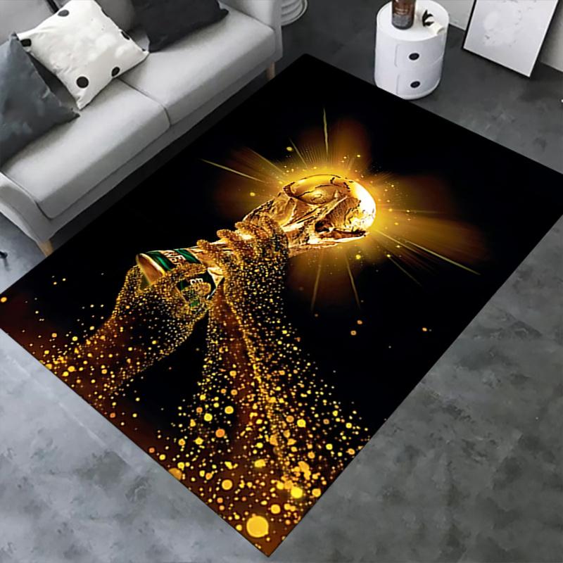 Gouden Stoelmat Kantoor Tapijt Luxe Bureau Beschermer voor Huisdecoratie, Bank Kleed, Groot Formaat Cadeau Geschikt voor Slaapkamer, Woonkamer, Elke Kamer