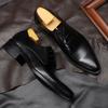 Men's Shoes Spring and Summer Men's Casual Single Shoes Pointed Business Dress Leather Shoes Men's Trend Shoes