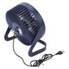 Kleiner Luftzirkulator Ventilator 2 Einstellbare Geschwindigkeiten Blau Tragbar Wiederaufladbar USB Schreibtisch Tisch Kühlventilator für Wohnheim