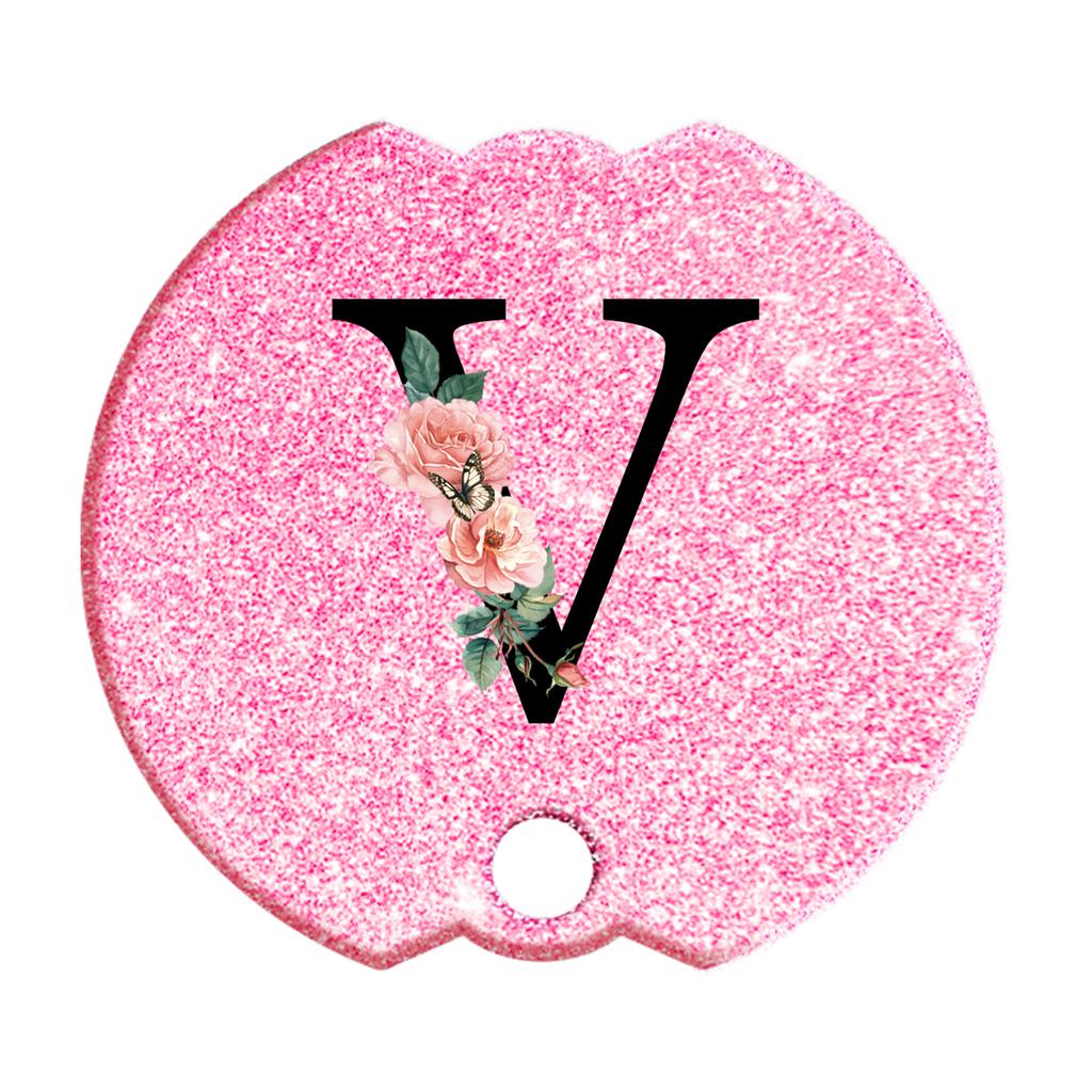 40 Oz Personalized Stanley Tumblers Name Plates for Stanley Tumblers Cup Lid H2.0,Cup Lid Topper Round Name ID Plate Glitter