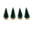 4pcs 10CM Mini Christmas Tree Gradient Artificial Xmas Pine Tree  Home Xmas Decor