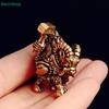 Vintage Brass Miniature Sculpture - Chinese Mythical God Riding Goat Figurine for Desk Decor