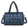 Fashionable Women's Tote Bag, Female Large Capacity Padded Shoulder Bag, Quilted Checkered Handbag, Down Messenger Bag