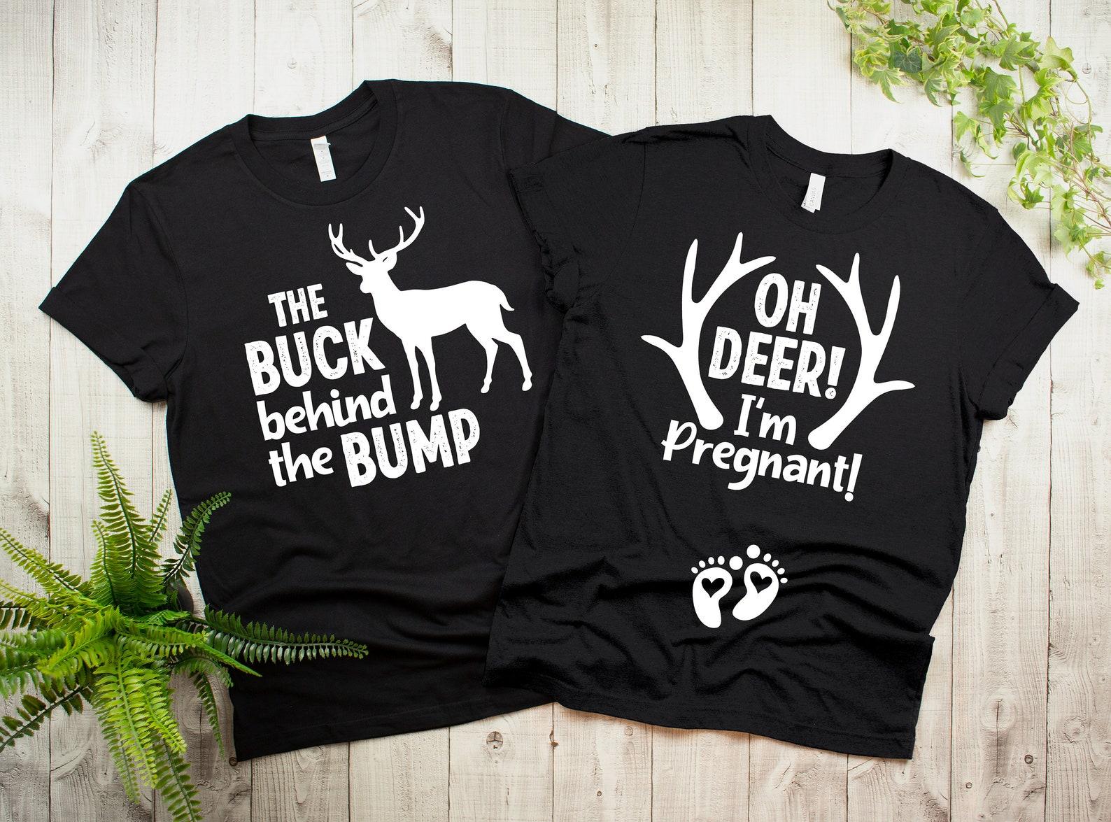 Couple Matching Pregnancy announcement Funny Shirts Maternity new mom dad Christmas Thanksgiving Tees Funny shirts for new parents 3XL