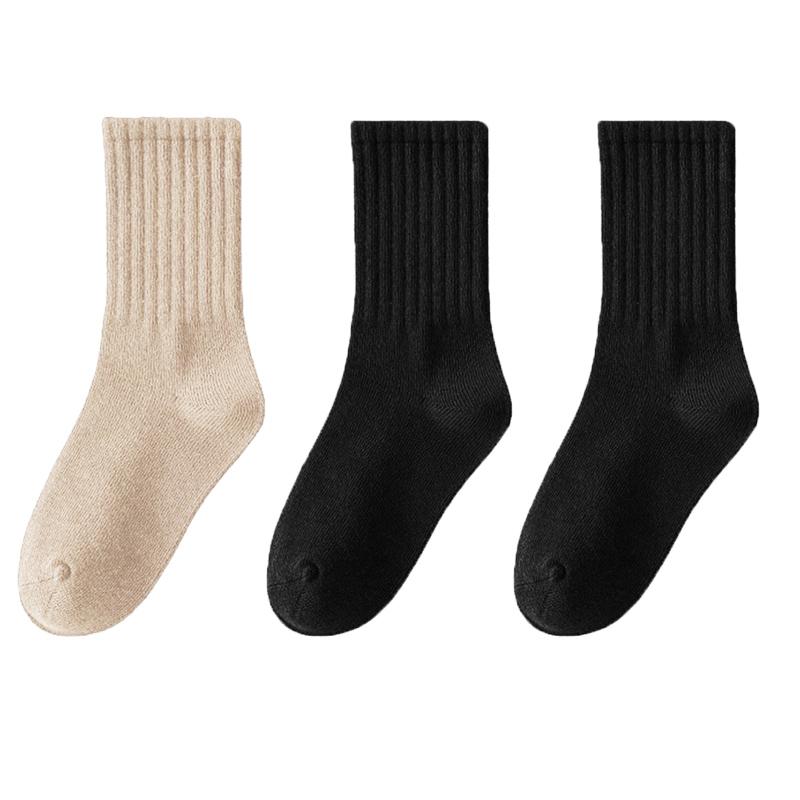 Unisex Stripete Bomullsokker Korte Pustende og Svetteabsorberende Mote Sportsokker