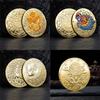2024 Year of Dragon Chinese Coins Dragon Plated Gold Coin Collectible New Year China Mascot Souvenir