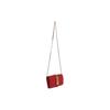 Moschino Gold Logo Chain Flap Leather Mini Crossbody Bag Women Bags Red 811280080112
