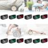 Design Led Electronic Clock With 24 Hour Display And Mirror Surface For Desk Decor